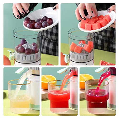 YUYTE Presse-Agrumes électrique,Extracteur de Fruits Multifonctionel,Machine à Jus 360 ° Portable électrique Automatique Extracteur de Jus d'orange pour la Maison,la Cuisine,L'hôtel de Voyage