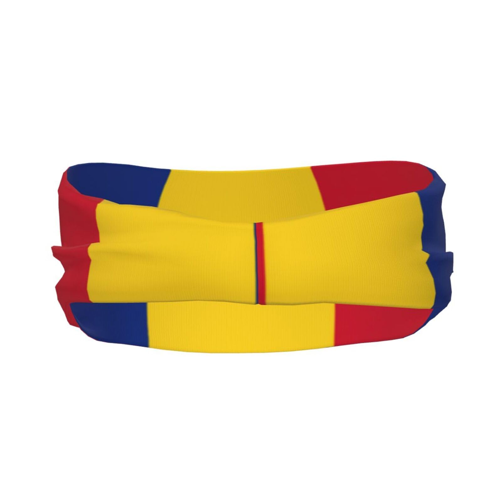 Fascia Per Capelli Sportiva Unisex, Con Stampa Bandiera Della Romania, Traspirante, Elastica, Per Corsa, Basket
