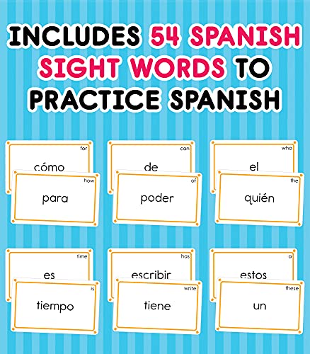 Snapklik.com : Carson Dellosa Bilingual Spanish Sight Words Flash Cards ...