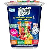 Klass Aguas Frescas Powdered Drink Mix | 44 Sugar Free Powder Packets | Flavors - Cucumber Limeade Pineapple Tangerine Strawberry Watermelon & Hibiscus Berries - Water Enhancer To Go!