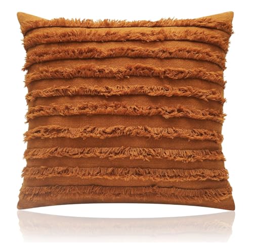 Image of TODY Cotton Cushion Cover 20x20 inches Set of 2 | 100% Cotton Cushion Cover 50cm x 50cm | Boho Cushion Covers 20 inch x 20 inch | 2020 Throw Pillow Cover 50 x 50cm for Sofa