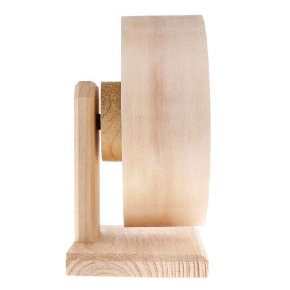 Roue d'exercice pour Petits Animaux Roue De Sourdine en Bois pour Hamster Roue De Course Disque Antidérapant pour Rat Gerbil Souris Chinchillas Hérissons Cochons d'Inde,29cm