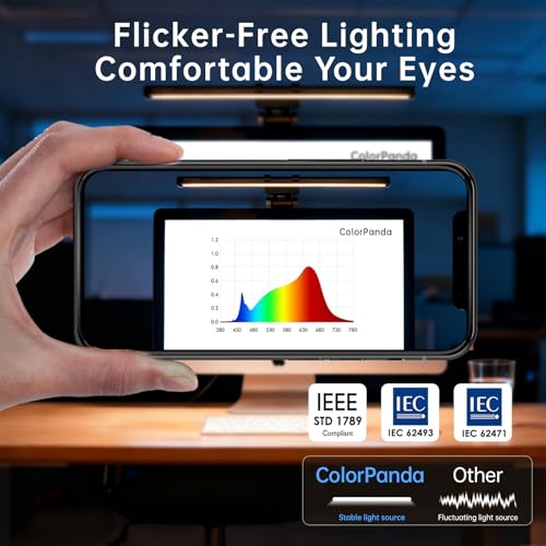 Image of Monitor Light Bar, Fit for Curved /Flat Monitor, Eye-Care USB Reading LED Task Lamp with Touch Control, No Screen Glare Dimmable Desk Lamp Computer Monitor Light Bar for Screen Home Office