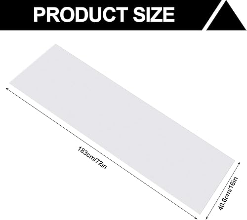 Miniatura 8 de 8 piezas de 12 x 48 pulgadas, revestimiento de plástico esmerilado transparente, impermeable, no adhesivo, para estantes de alambre, cubierta de