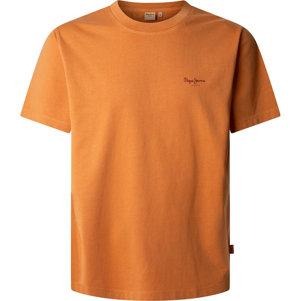 Pepe Jeans Arancione Cotton Men T-Shirt - M