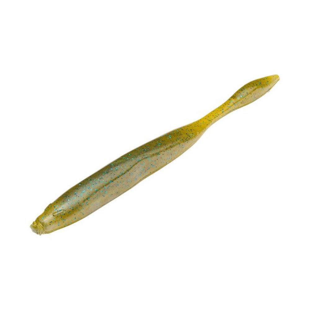Strike King KVD Dream Shot Fishing Lure, Soft Plastic Worm, Hinged Tail Section, Coffee Scent, Salt Impregnated, Open Pour Technology — image 1