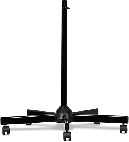 Soporte de suelo con base de polea de cinco patas, adaptado a lámparas de escritorio LED y lámparas de lupa, adecuado para trabajo, belleza y arte