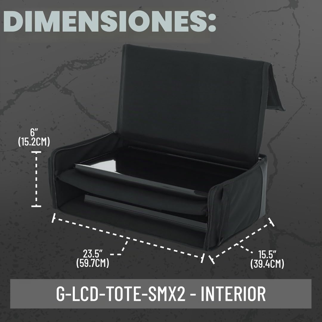 Gator Bolsa de transporte de LCD resistente con acolchado de espuma de 25 mm y protección resistente a las roturas de pantalla