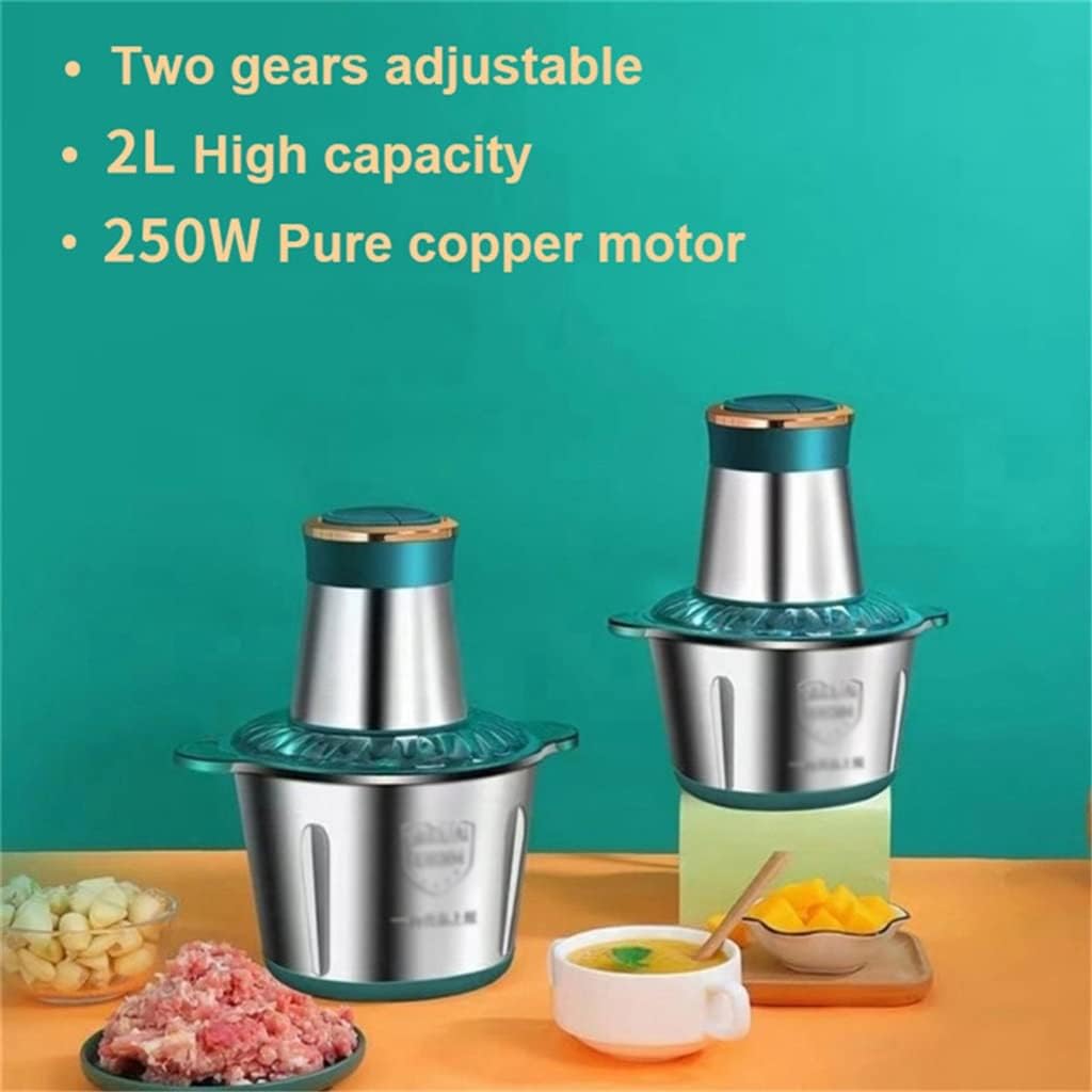 2 Speeds 220-240V 250W High Power Stainless Steel 2L 3L Capacity Electric Chopper Meat Grinder Mincer