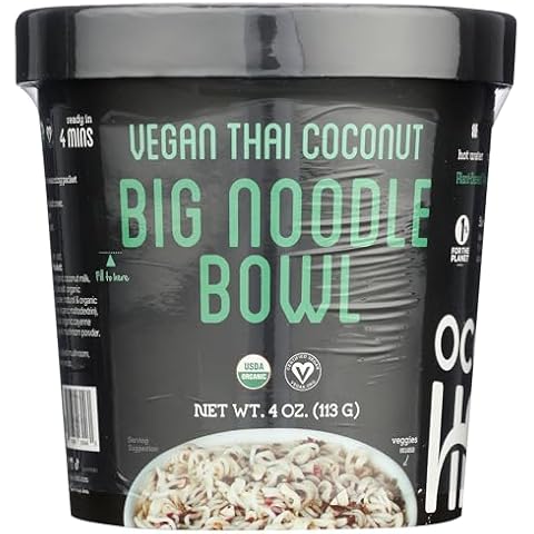 OCEANS HALO Organic Vegan Thai Coconut Big Noodle Bowl, 4 OZ Cover