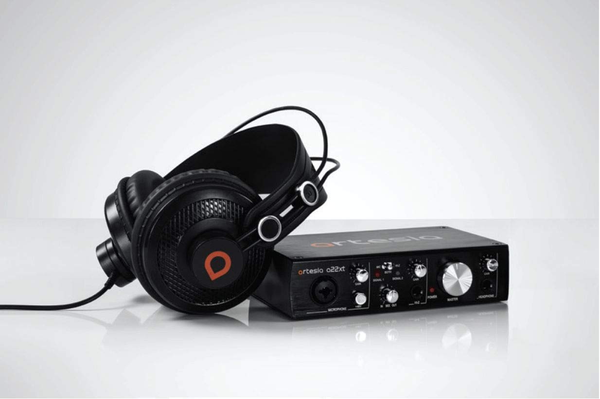 Artesia BE-AUD Recording Bundle w/ A22XT USB 2.0 Audio Interface and AMH 11 Studio Monitor Headphones
