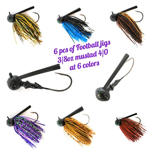 Wtrees #2700 Best Bass Jigs Set Kit Bulk with Trailers 92017: 6 of