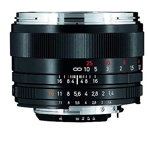 ZEISS Classic Planar ZF.2 T* 50mm f/1.4 Standard Camera Lens for Nikon F-Mount SLR DSLR Cameras, Black