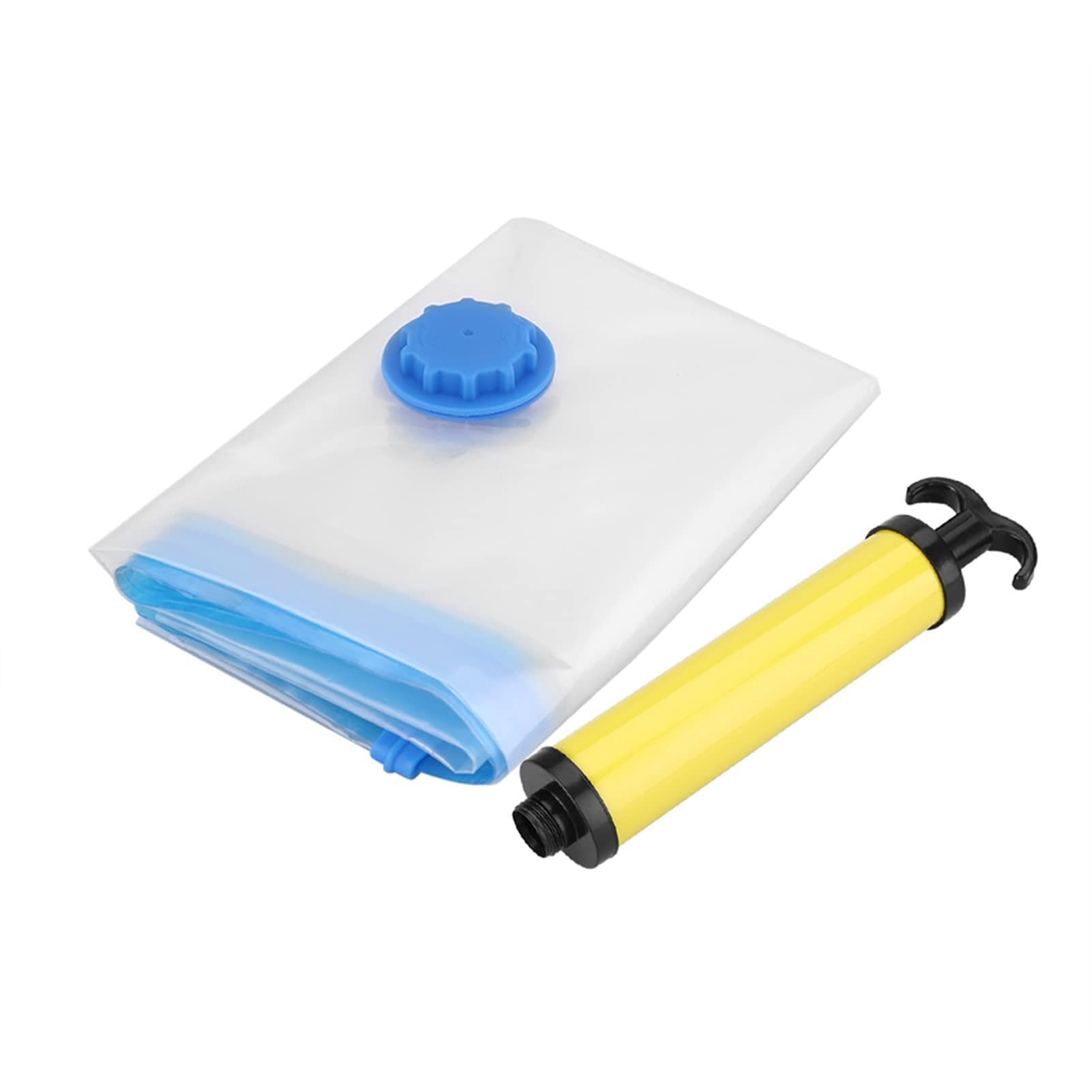 Sacchetti salvaspazio per compressione sottovuoto con pompa manuale, organizer da viaggio per vestiti, 60 x 80 cm (60x80 cm)