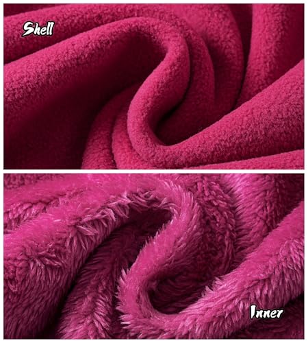 Kids Boys Girls Polar Fleece Jacket with Hood Toddler Outerwear Warm Autumn Winter Youth Coat 3-12Years3