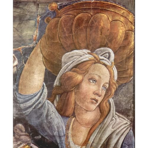 Poster chapelle Sixtine La jeunesse de Moïse Botticelli, grande décoration murale