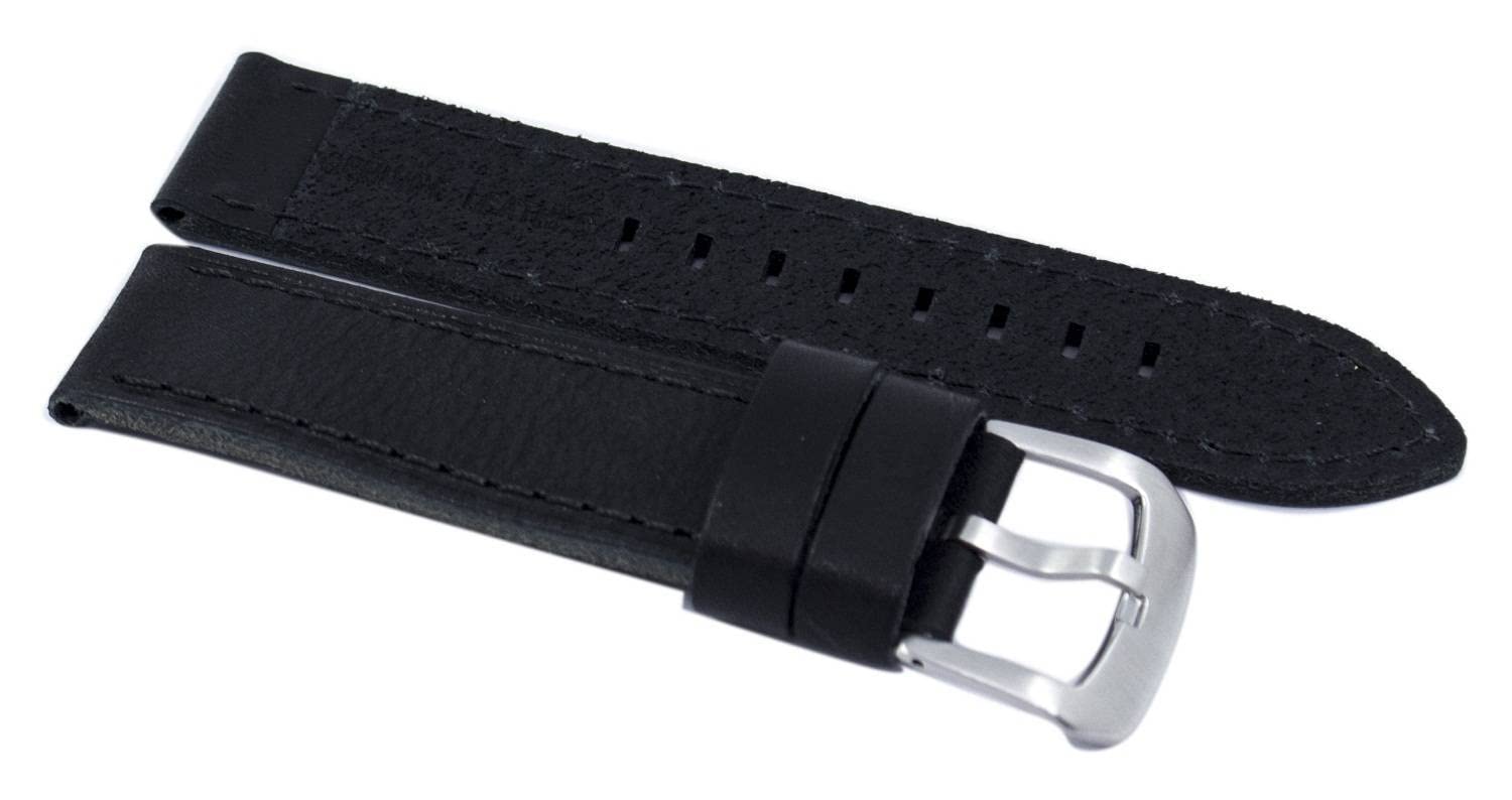 Leather Watch Band Black Brown Genuine Leather Replacement Watch Strap for Men and Women Sizes 18mm, 22mm-image-49