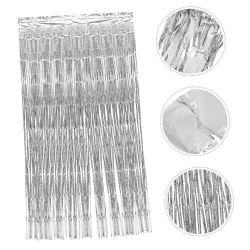 OSALADI 4 Pcs Cortina De Franja Metálica Serpentinas De Festa Cortinas De Franja De Porta Cortina De
