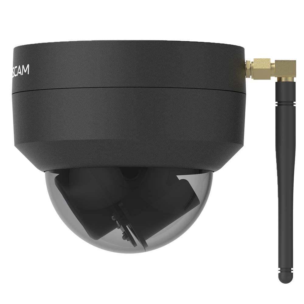 Foscam D4Z WLAN Überwachungskamera Schwarz 4MP (2304x1536), Dual-Band WLAN, PTZ, Smarte Erkennung