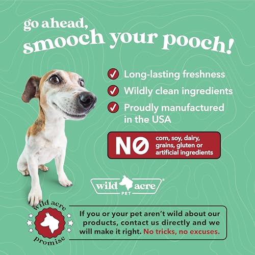 Image of Wild Acre Dental Powder for Dogs - Dog Breath Freshener Dental Powder for Teeth Cleaning Plaque Off, Dental Care for Dogs, Tartar Remover for Teeth - Fresh Breath Probiotics (Pack of 2)