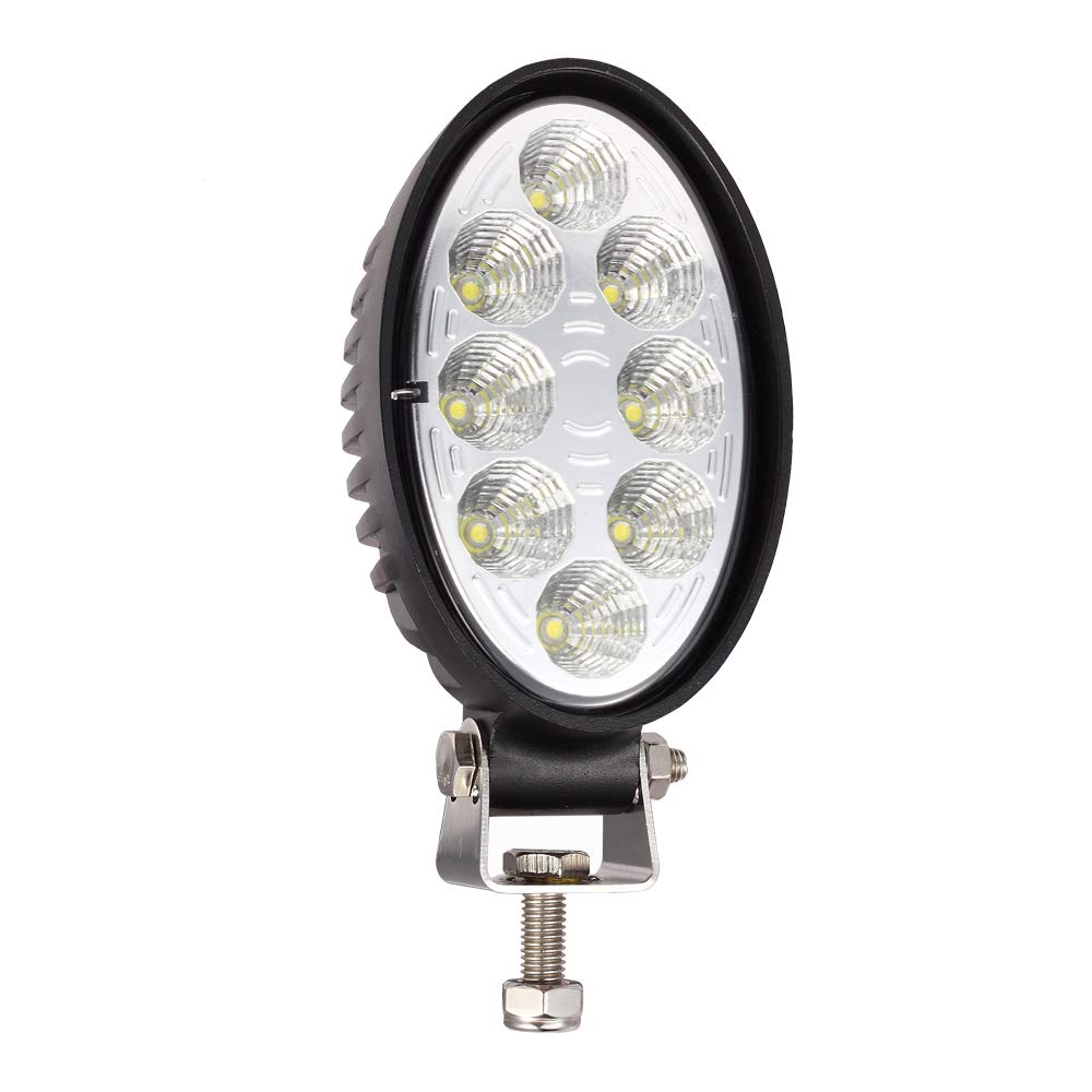 LED-Worklight Search Light LED Additional Headlight 24w, Portable Round Driving Lamp Emergency Lighting for Tractor/Excavator, 2000lm, 10-30VDC, LED6460
