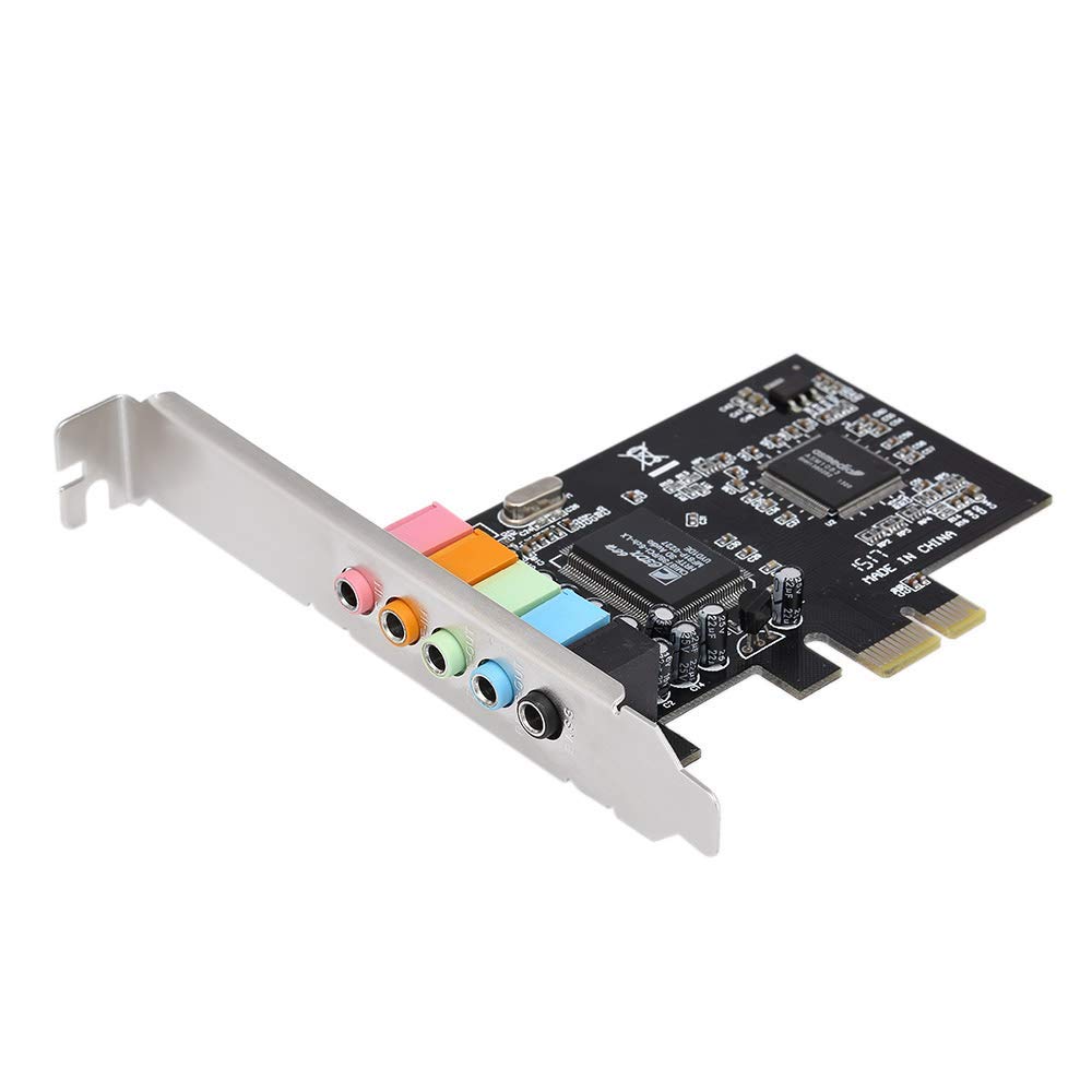 Tobo PCI-E Audio Sound Card Desktop CMI8738 5.1 Multichannel Audio Chip Sound Card with Driver CD PCIe 5.1 Sound Card for Windows 7 / Vista/XP 32/64 Bit TD-749PC