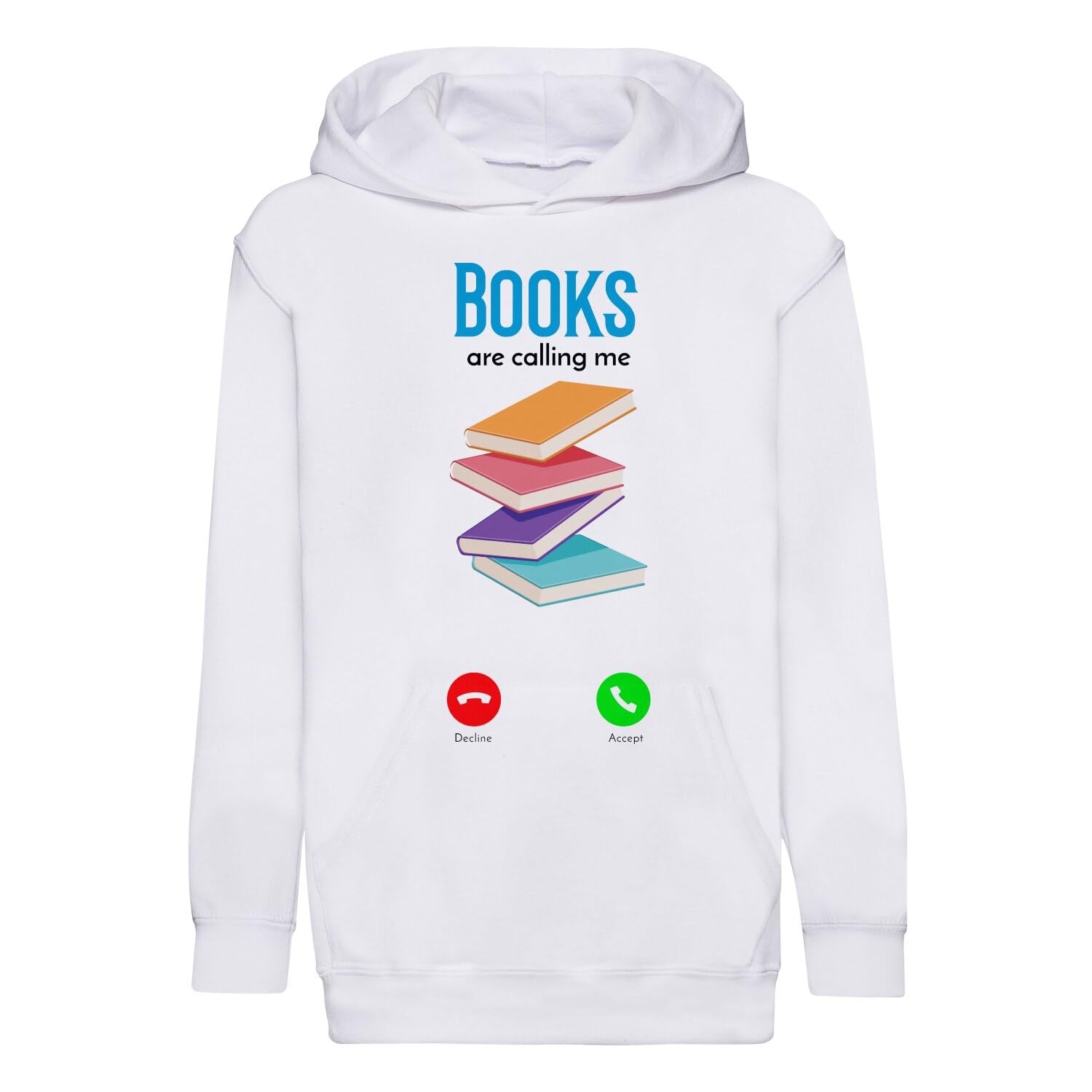 Sweat à capuche enfant les livres m'appellent parfait pour lire confortablement à la maison