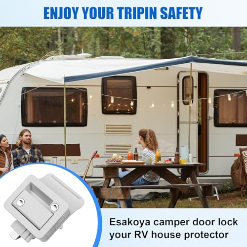 Esakoya Rv Door Lock, Rv Door Lock Replacement With Paddle Deadbolt thumb #5