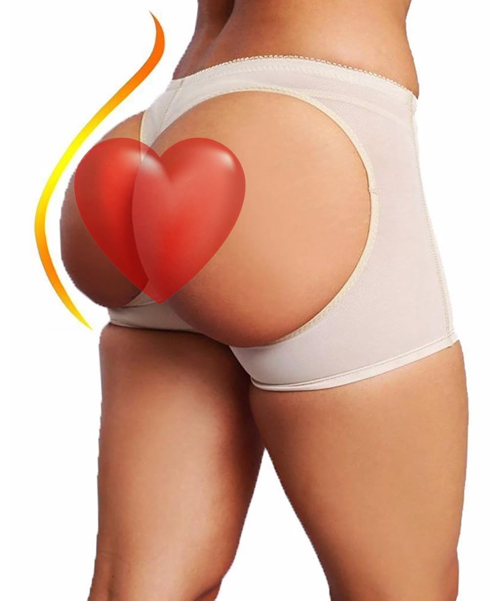 FUT Women's Butt Lifter Lace Boy Shorts Body Shaper Enhancer Panties