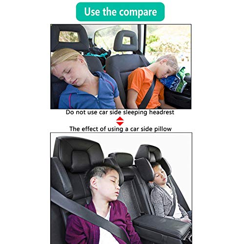 Almohada para reposacabezas de auto, beige miniatura 2