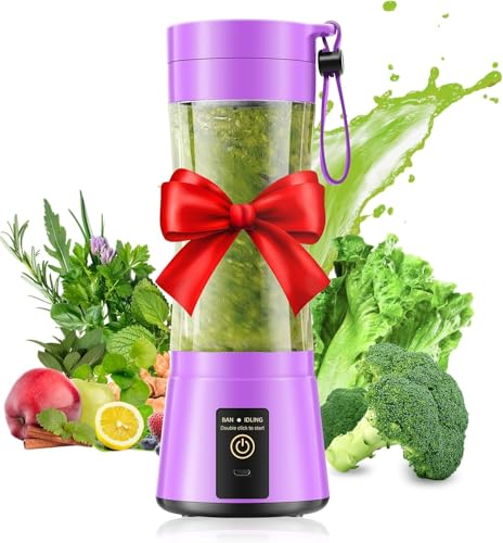 Image of Cordless Personal Size Portable Blender - 12 Oz Blender for Smoothies and Shakes with BPA Free Traveling Juice Cup, 6 Blades for Powerful Blending, Suit for Sports /Travel /Home