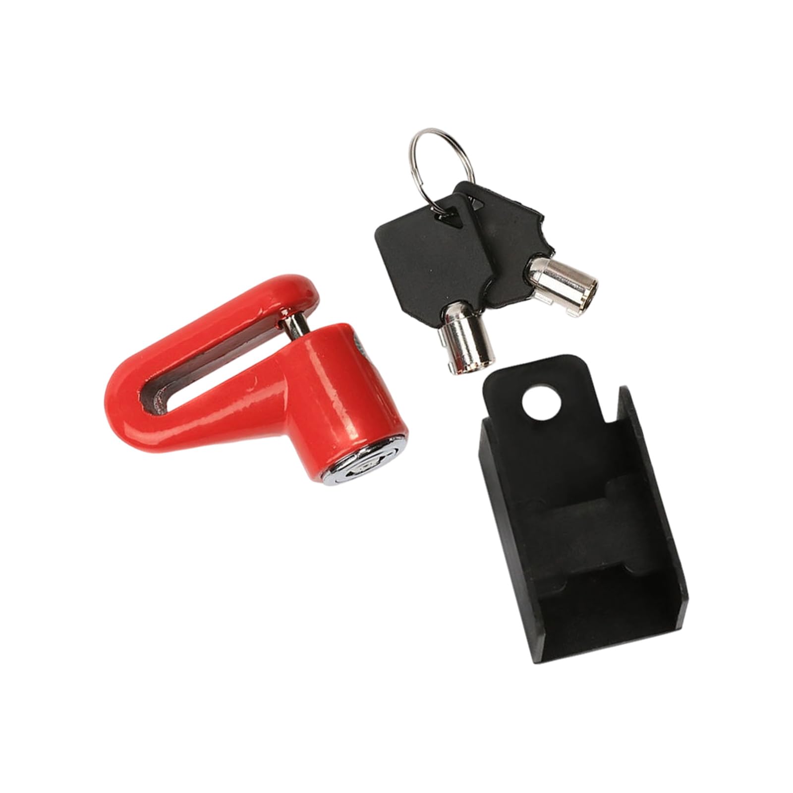 Xigacgeh Red Motorcycle Bike Antitheft Wheel Disc Brakes, Disc Wheel Locks With, Mountain Bicycles Brakes Padlock