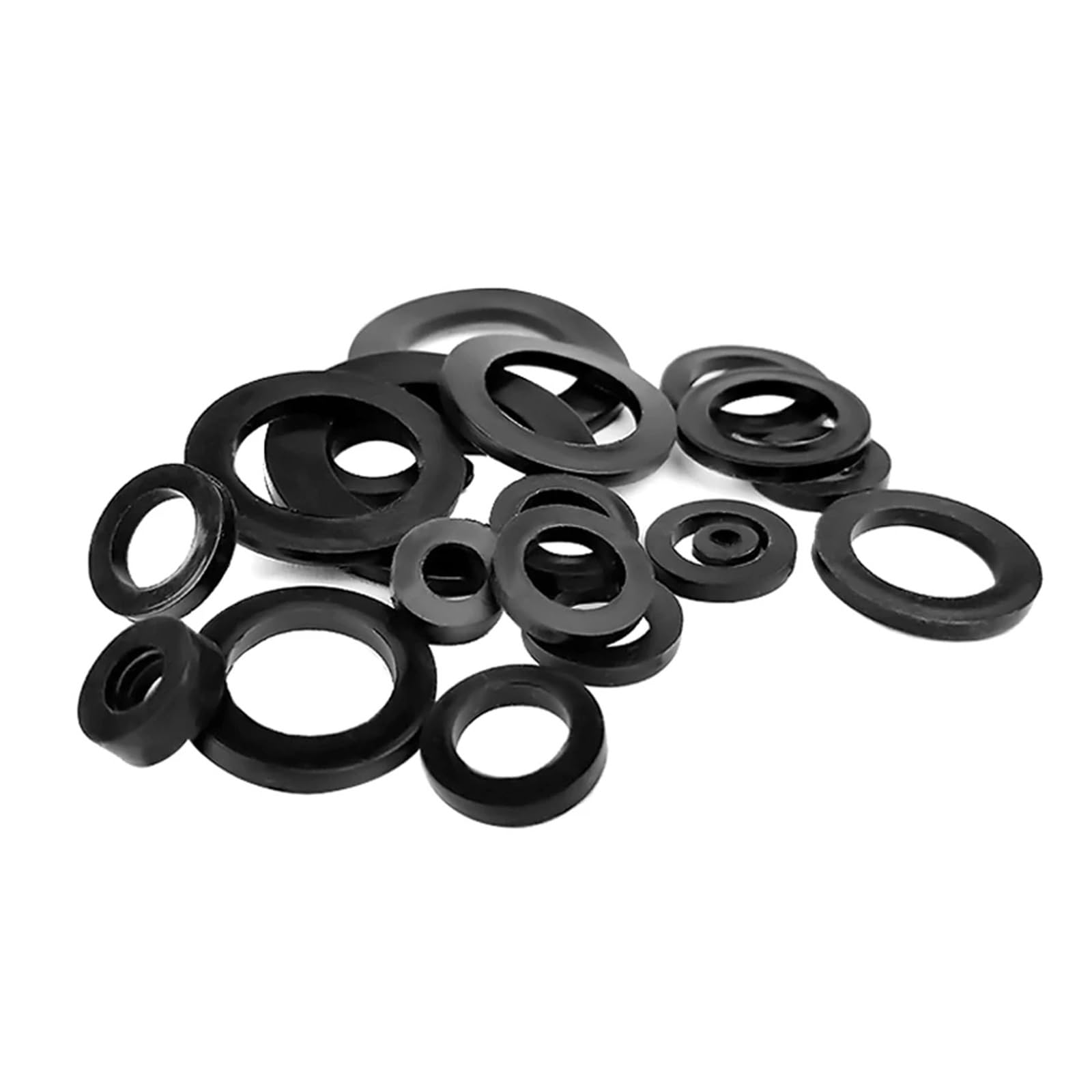 Juntas planas de silicona negra, arandela de tornillo, arandela de sellado for grifo de plomería, junta tórica de sellado impermeable, 38x4x1mm, 32x18x1,5mm, 1000 Uds./500 Uds. (Tamaño : 1000pcs-38x4