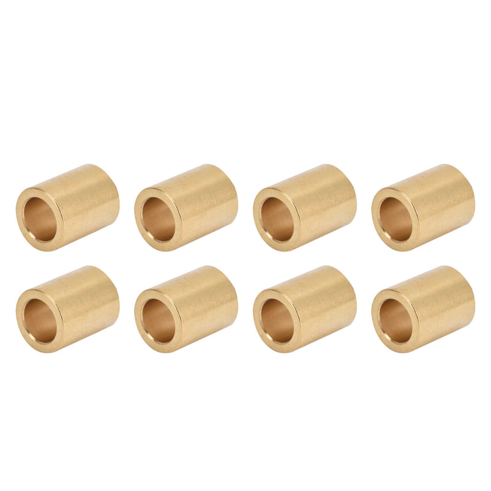 gernie 8Pcs Self Lubricating Brass Sleeve Length Equipment Copper Self Lubricating Bore Copper Sleeve for Slider, Sleeve Bearings Brass 1X11/4 X1 Sleeve Bearings, gerniemqip91ut65