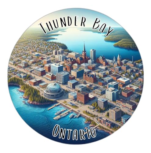 Imán decorativo souvenir Thunder Bay Ontario 2 pulg miniatura 1