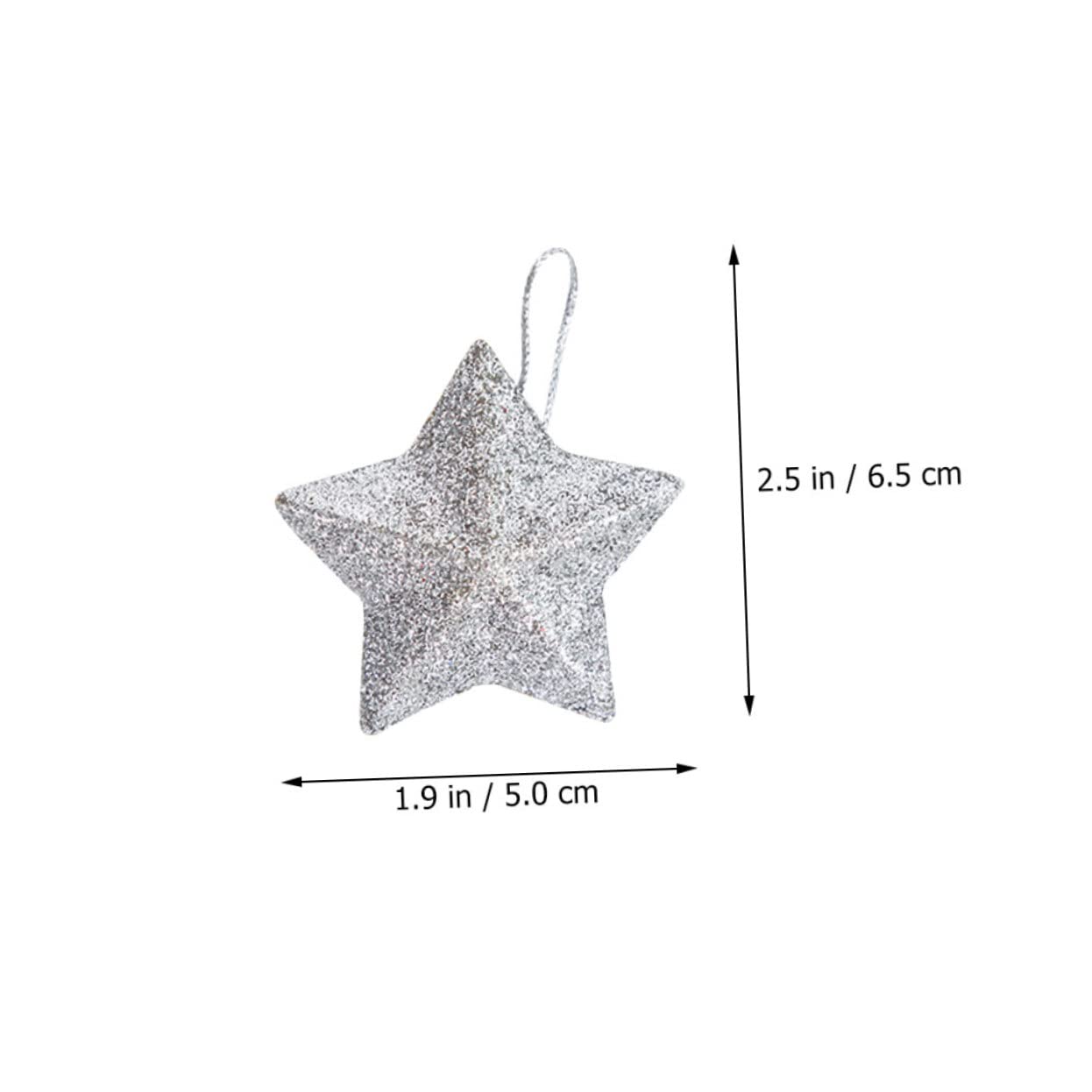 Cabilock 120 Pz Albero di Natale pentagramma stelle di natale stelle ornamenti da appendere all'albero di ciondoli stella di forniture per feste ciondoli per