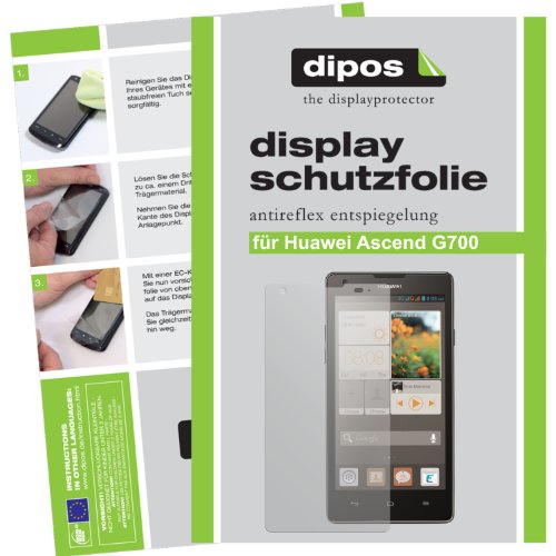 dipos Protector de Pantalla para Huawei Ascend G700 (2 Unidades)   Mate pelicula Protectora de Pantalla