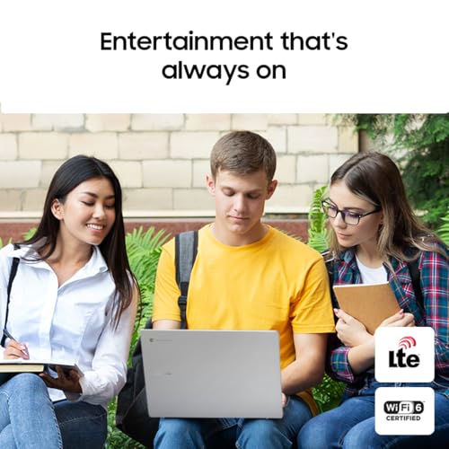 Samsung 14" Galaxy Chromebook Go Laptop PC Computer, Intel Celeron N4500 Processor, 4GB RAM, 64GB Storage, ChromeOS, XE340XDA-KA2US, Student Laptop, Silver