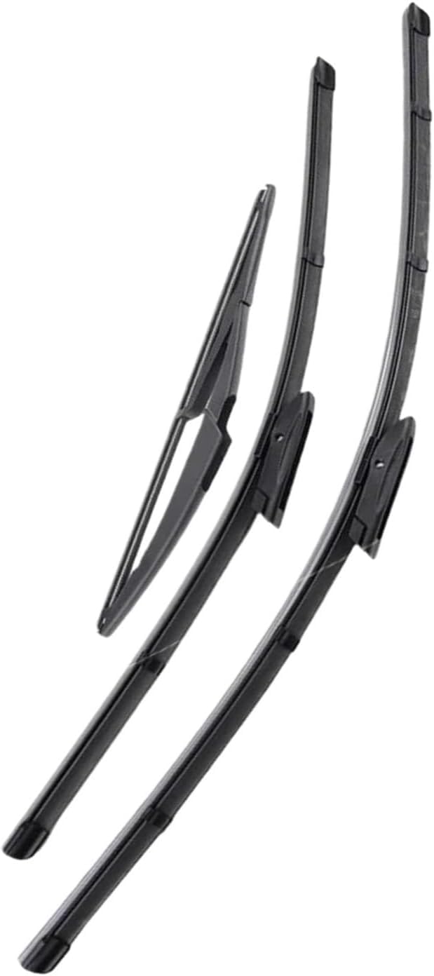 Acwyahso Wiper Blades Front Rear Set for Dacia Sandero 2015-2019 22 "19" 11" - All-Weather Performance