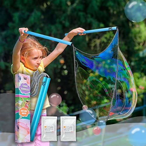 Mr. Pen- Giant Bubble Wands Kit, 3 pcs, 1 Wand & 2x Big Bubble Concentrate, Outdoor Bubble Toy for Kids, Boys & Girls, Easter Basket Stuffers,...