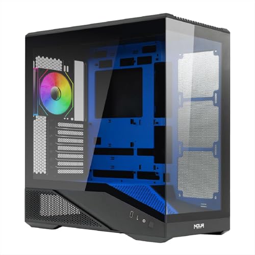 Cool GB200 | Case PC Gaming ATX Mid Tower | Ventola PWM Led ARGB | USB 3.0 e Type-C | Supporto Raffreddamento Liquido 360 mm | Vetro Temperato e Mesh | Blu