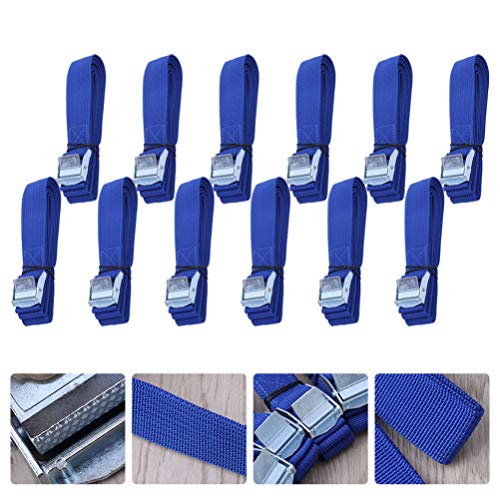 BESPORTBLE 12Pcs Cam Fivela Cintas de Amarração Com Heavy Duty Downs Tie Alças Acolchoadas Cintas Se