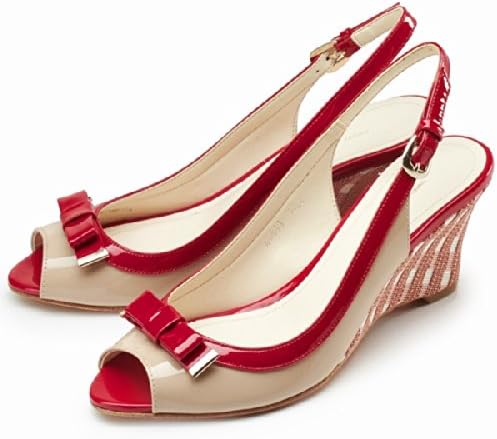 Amazon マリーファム サンダル オープントゥサンダル ベージュエナメル 22 0 ミュール