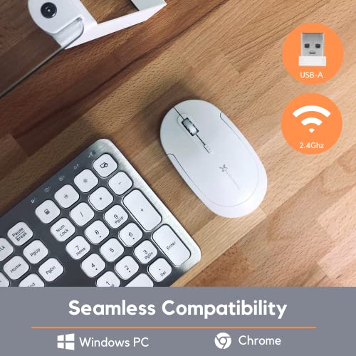 X9 Performance Wireless Mouse - Quiet Click with Adjustable DPI - Comfortable for Laptop, Desktop, Mac or PC