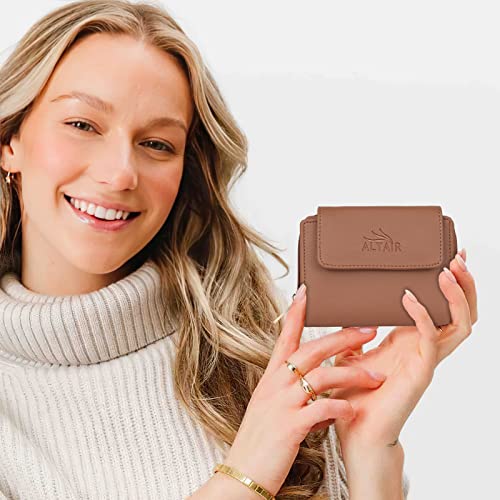 Image of Premium Vegan Leather Women's Wallet | Stylish Durable Clutch Wallet and Lightweight Clutch with Zip Coin Pocket and Card Slot