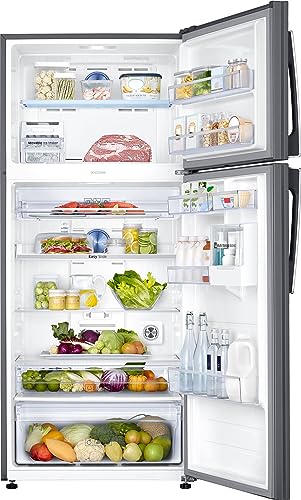 Image of Samsung 530 L, 1 Star, Optimal Fresh+, Digital Inverter, Frost Free Double Door Refrigerator (RT56C637SSL /TL, Silver, Real Stainless)