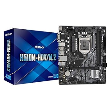 Placa Mãe AsRock H510M-HDV/M.2 (LGA 1200/2xDDR4/HDMI/VGA/DVI-D/M.2/USB 3.2)