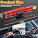 smosun Safehammer - Upgraded Safe Hammer Glass Breaker Under Water, Car Hammer Seatbelt Cutter Window Breaker Emergency Escape Tool, Safehammer Glass Breaker for New Cars (3PCS Red & Black & Silver)