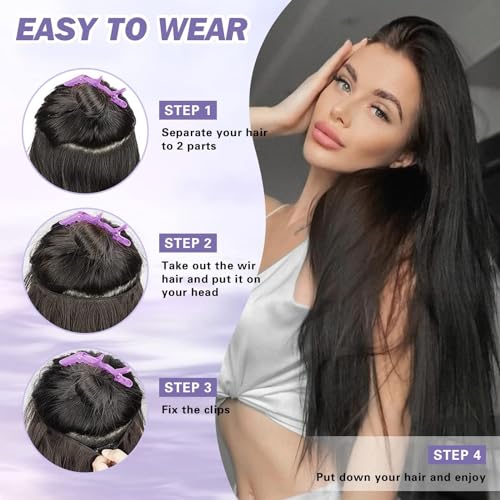 Extensiones de cabello para dar volumen sin dañar: hilo invisible y clips seguros 4