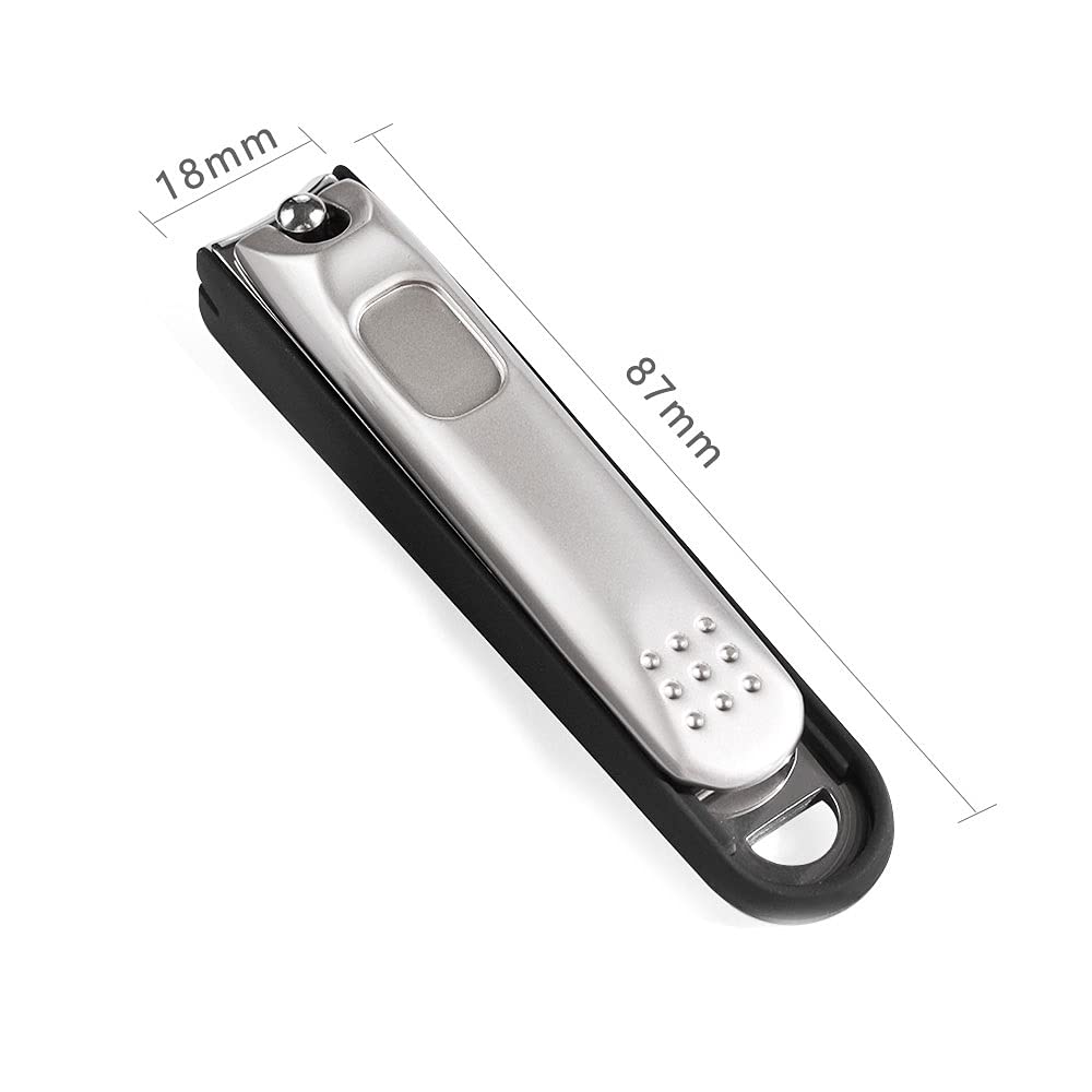 XIANGFAZJD Nagelschere Edelstahl Nagelschneider, Kohlenstoffstahl Fingernagel Zehennagel Cutter Dicke Nagelschneider Rotierende Kopf Maniküre Pediküre Werkzeug (Size : Large)